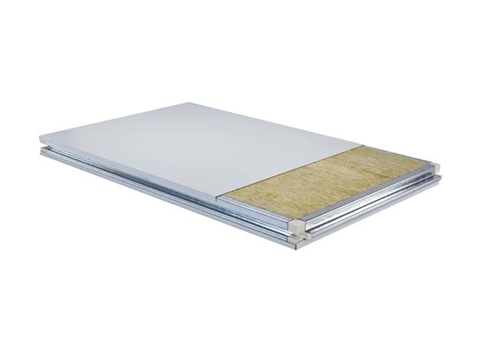 Handmade Cleanroom Rock Wool Sandwich Panel Fireproof 50mm 75mm 100mm Thick 0