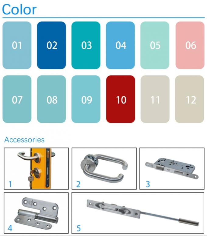 GMP Standard Modular Cleanroom Manul Swing Door Hospital Steel Door 0