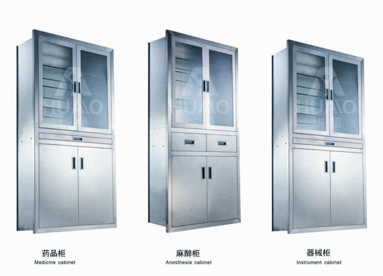 Buy Cleanroom Medical Instrument Storage Cabinet Stainless Steel Plate Cabinet online manufacture