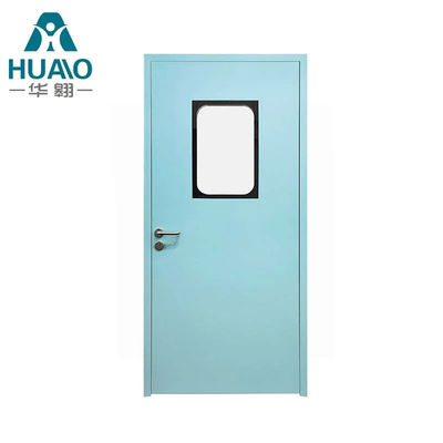Buy Galvanized Steel Modular Cleanroom Swing Door Laboratory Door With Window online manufacture