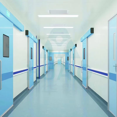 Buy Food And Pharma Cleanroom Automatic Sliding Door Steel Seamless Construction online manufacture