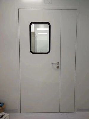 Buy Customized Steel Cleanroom Swing Door Fire Rated 50mm Thick For Electronics Factory online manufacture