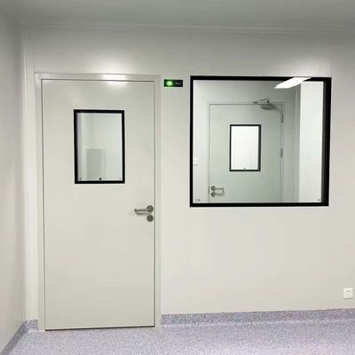 Buy Galvanized Steel Cleanrooms Doors , Medical Clean Room Door With Glass Window online manufacture