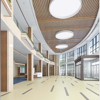Custom Cleanroom PVC Flooring Roll Antibacterial Hospital Vinyl Flooring Homogeneous