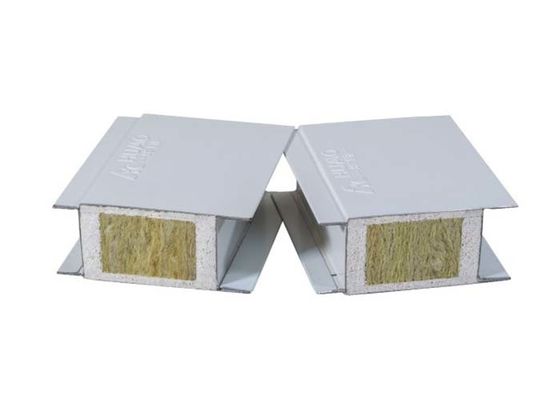 Mgo Rock Wool Machine Made Cleanroom Sandwich Panel , Hospital Sandwich Wall Panel