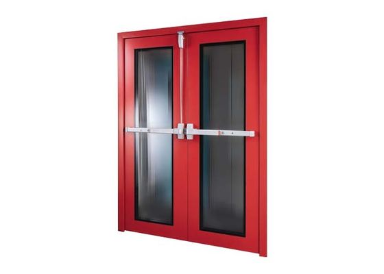 Steel Emergency Exit Double Doors For Hospitals Office Buildings Public Venues
