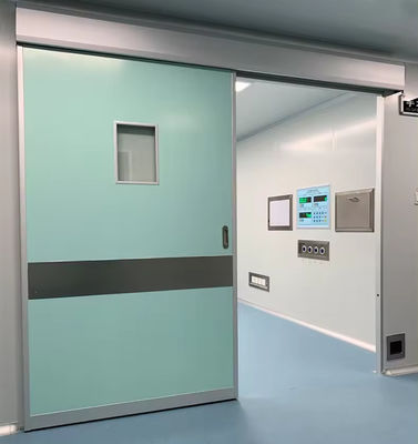 Modern Design Automatic & Manual Sliding Cleanroom Safety Door Single or Double Made of Steel