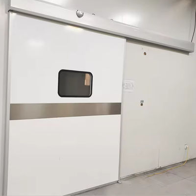 Sound Insulation Cleanroom Automatic Sliding Door With Antibacterial Electrostatic Spray